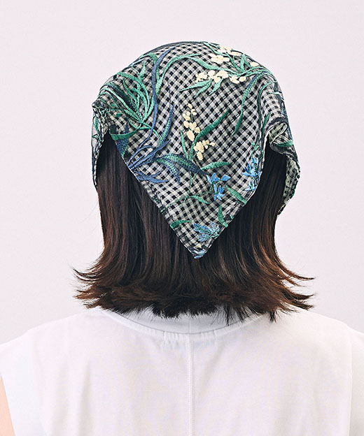 モデル頭囲：56cm 着用サイズ：ONESIZE