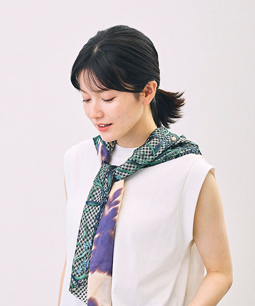 モデル頭囲：56cm 着用サイズ：ONESIZE