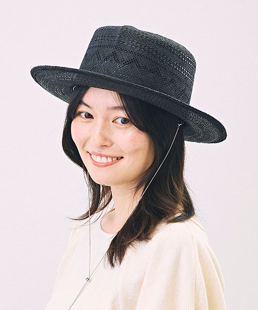 モデル頭囲：53cm 着用サイズ：Mサイズ
