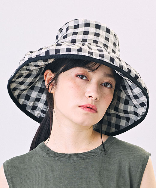 seyto 取り置い ロングブリムストローハット 麦わら帽