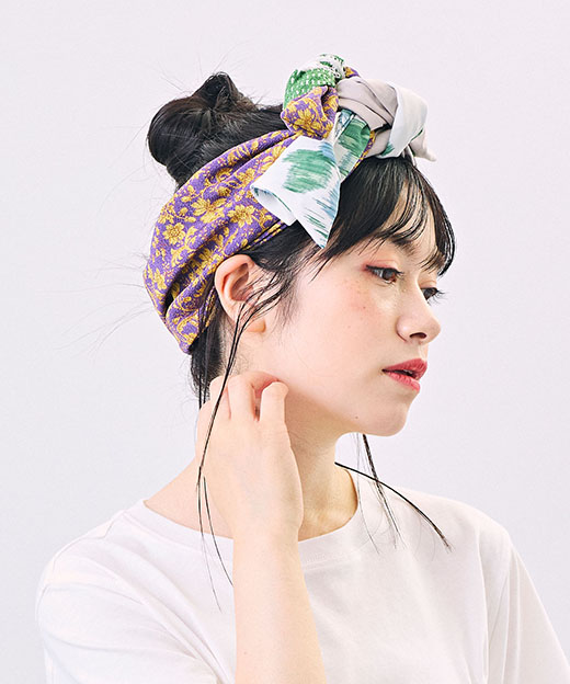 モデル頭囲：54cm 着用サイズ：ONESIZE