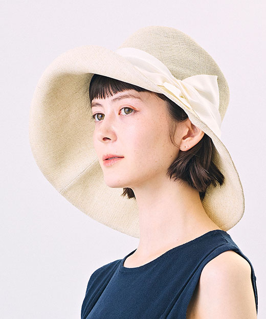 モデル頭囲：52cm 着用サイズ：ONESIZE
