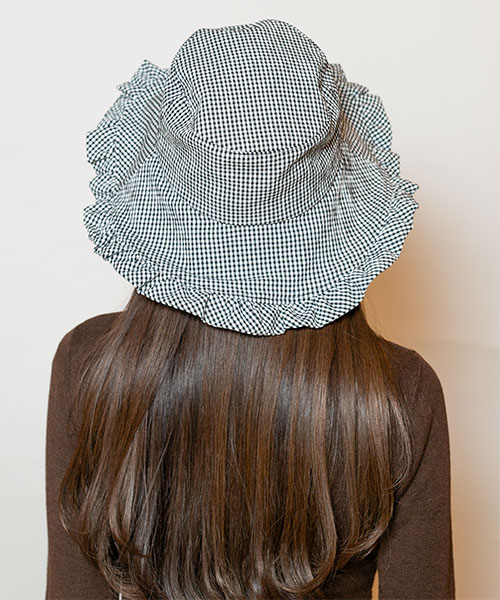 モデル頭囲：56cm 着用サイズ：ONESIZE