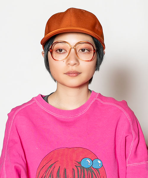 モデル頭囲：54cm 着用サイズ：ONESIZE