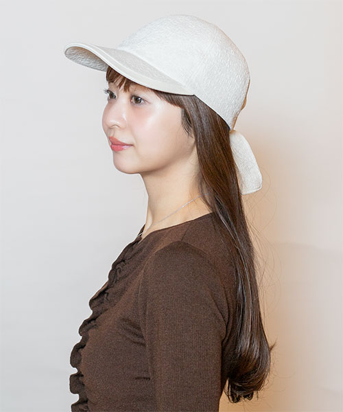 モデル頭囲：56cm 着用サイズ：ONESIZE