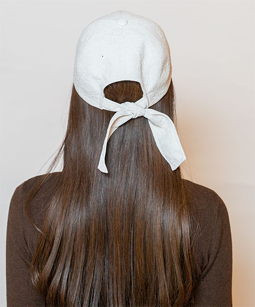 モデル頭囲：56cm 着用サイズ：ONESIZE