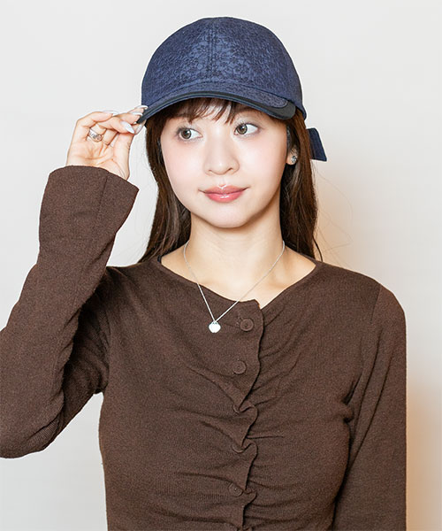 モデル頭囲：56cm 着用サイズ：ONESIZE