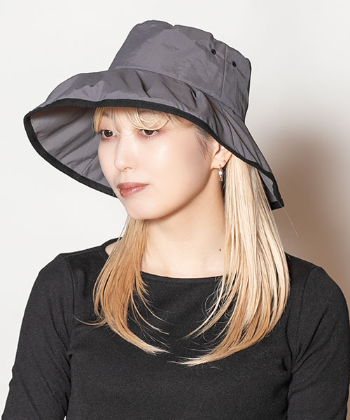 モデル頭囲：58cm 着用サイズ：ONESIZE