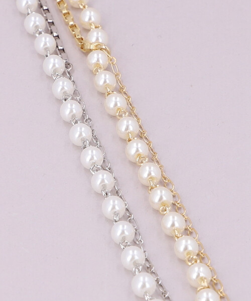 CHAINE PEARL 2 SILVER ONESIZE