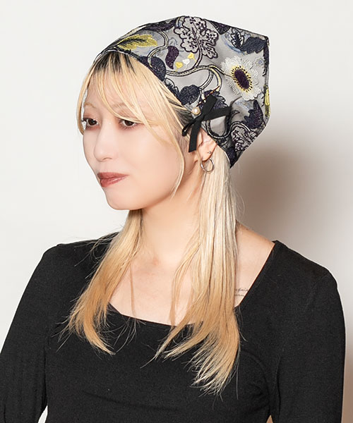 モデル頭囲：58cm 着用サイズ：ONESIZE