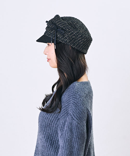 モデル頭囲：54cm 着用サイズ：ONESIZE