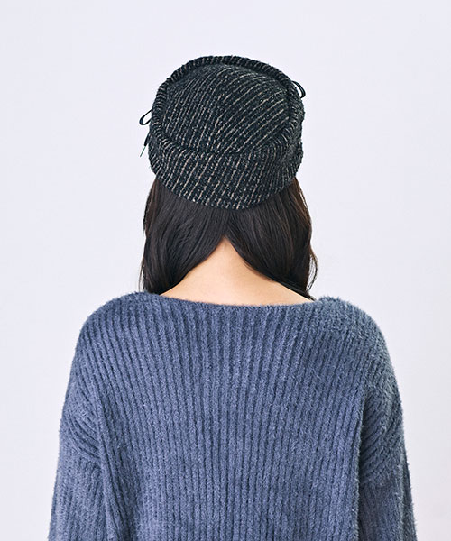 モデル頭囲：54cm 着用サイズ：ONESIZE