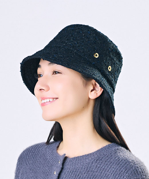 モデル頭囲：56cm 着用サイズ：ONESIZE