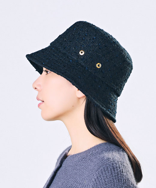 モデル頭囲：56cm 着用サイズ：ONESIZE