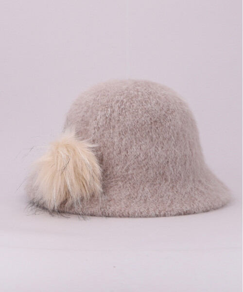 MARAFUR HAT 2 BLACK ONESIZE