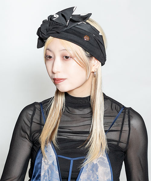 モデル頭囲：58cm 着用サイズ：ONESIZE