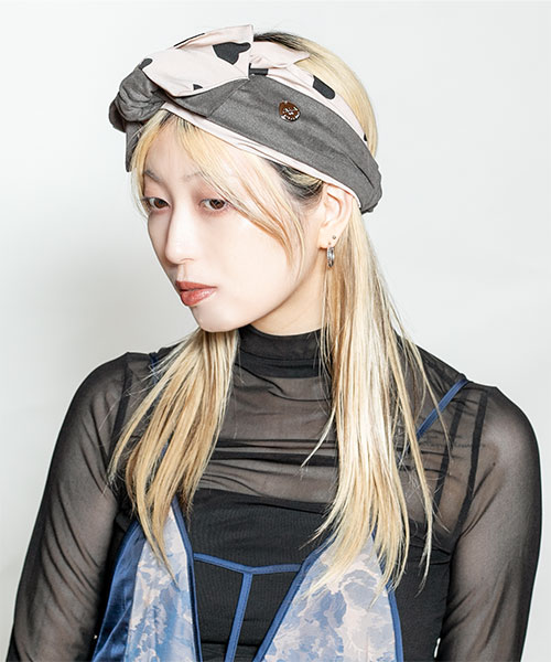 モデル頭囲：58cm 着用サイズ：ONESIZE