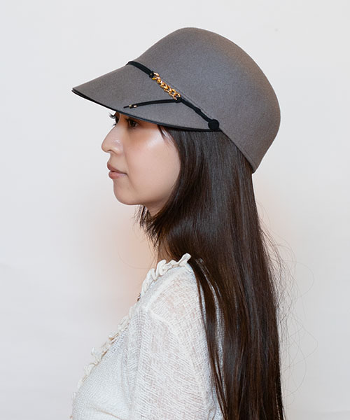 モデル頭囲：56cm 着用サイズ：ONESIZE