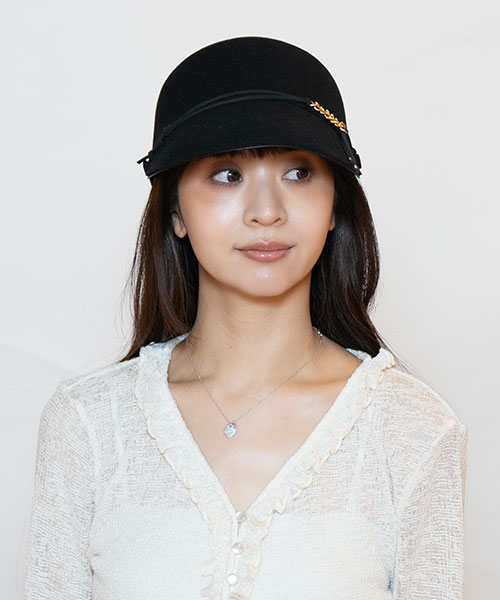 モデル頭囲：56cm 着用サイズ：ONESIZE