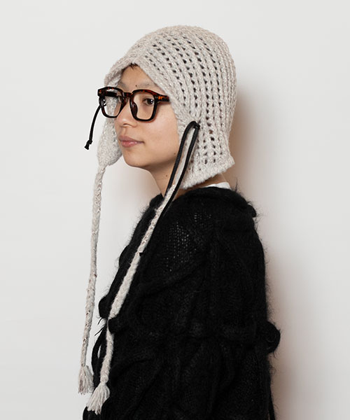 モデル頭囲：54cm 着用サイズ：ONESIZE