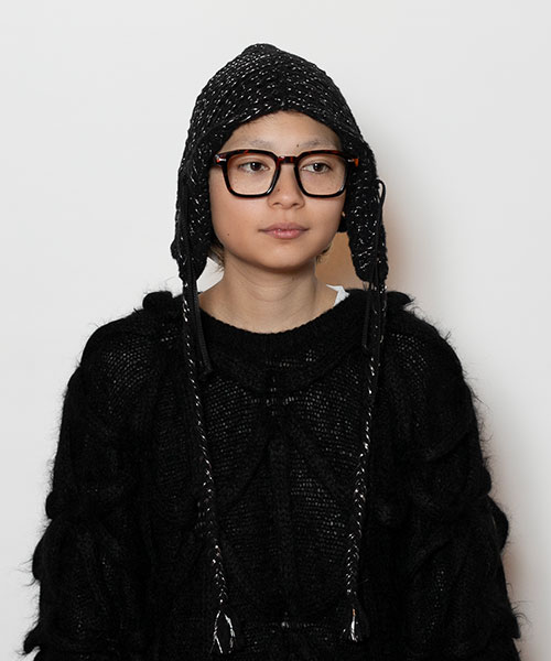 モデル頭囲：54cm 着用サイズ：ONESIZE