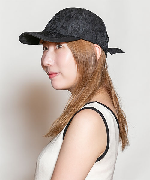 モデル頭囲：56cm 着用サイズ：ONESIZE