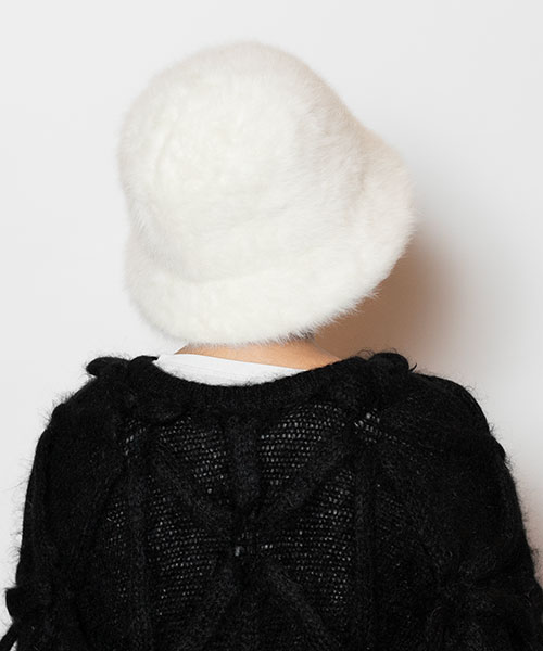 モデル頭囲：54cm 着用サイズ：ONESIZE