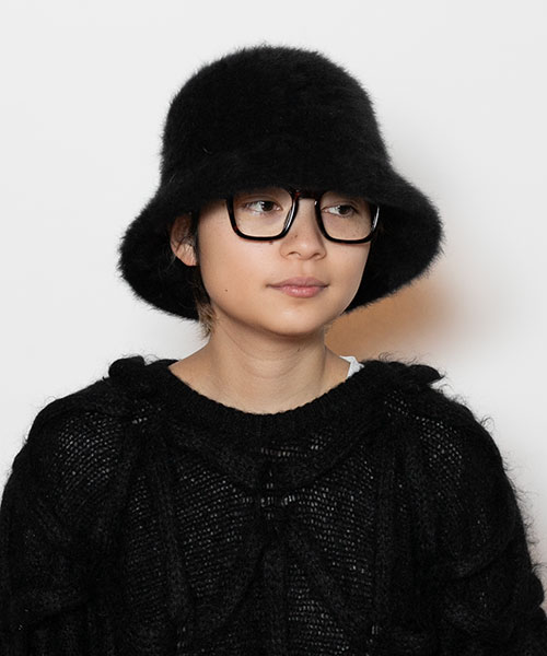 モデル頭囲：54cm 着用サイズ：ONESIZE