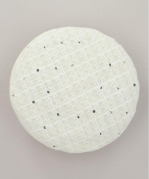 TWEED BERET WHITE ONESIZE