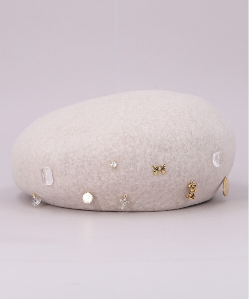 CF TOYBOX BERET BEIGE ONESIZE