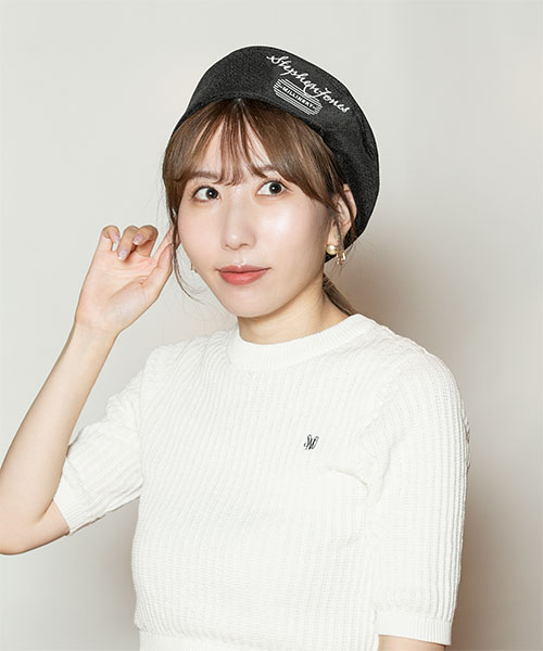 モデル頭囲：56cm 着用サイズ：ONESIZE
