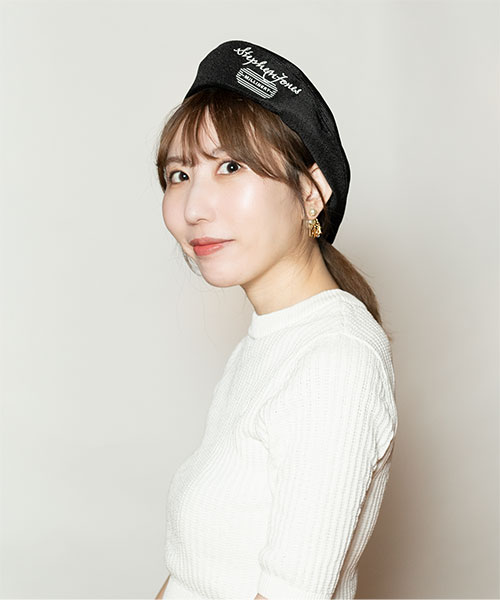 モデル頭囲：56cm 着用サイズ：ONESIZE