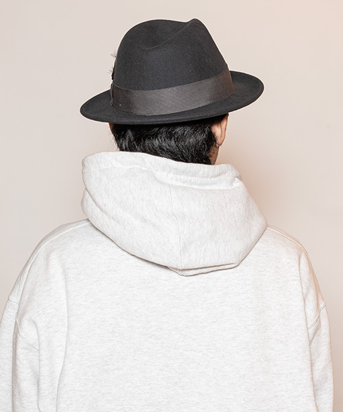 モデル頭囲：58cm 着用サイズ：Lサイズ