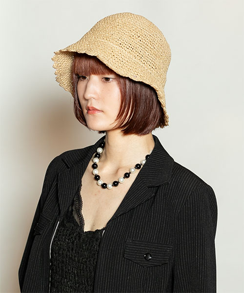 完成品 BIG PAPER SHACK CROCHET(ONESIZE ハット｜帽子通販 NATURAL): 帽子