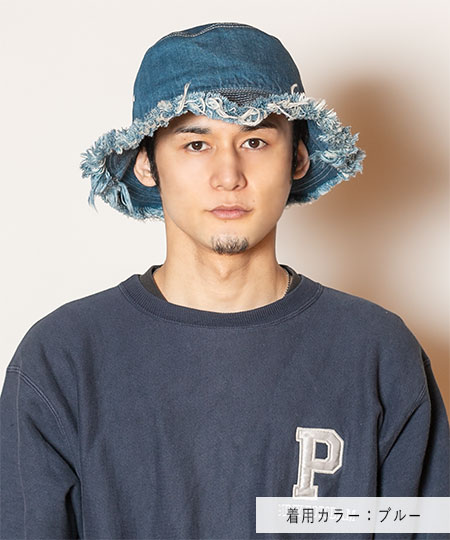 BASABASA DENIM SHORT3(ONESIZE BLUE): ハット｜帽子通販｜CA4LA