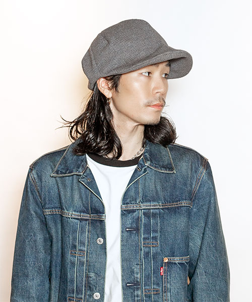 モデル頭囲：58cm 着用サイズ：ONESIZE
