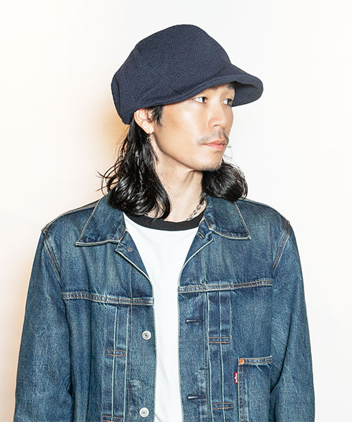 モデル頭囲：58cm 着用サイズ：ONESIZE