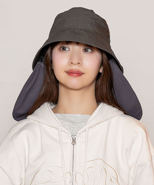 モデル頭囲：56cm 着用サイズ：ONESIZE