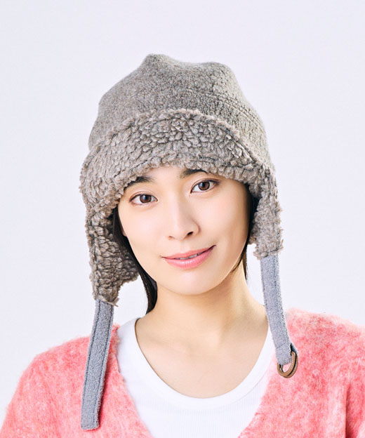 【日本製】CA4LA（カシラ）レディースウール100%帽子☆クリーニング済 日本製】CA4LA（カシラ）レディースウール100%帽子☆クリーニング済