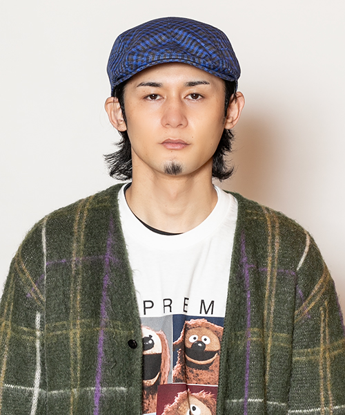 モデル頭囲：58cm 着用サイズ：ONESIZE