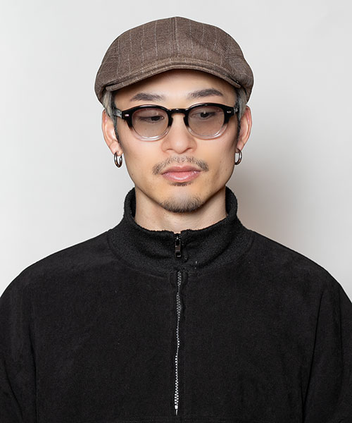 モデル頭囲：58.5cm 着用サイズ：ONESIZE