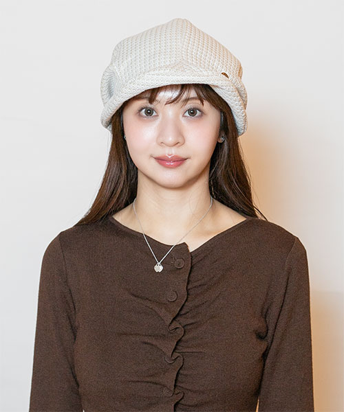 モデル頭囲：56cm 着用サイズ：ONESIZE