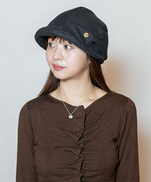 モデル頭囲：56cm 着用サイズ：ONESIZE