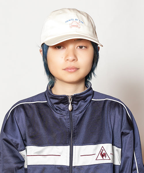 モデル頭囲：54cm 着用サイズ：ONESIZE