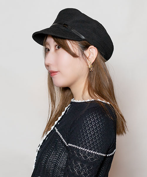 モデル頭囲：56cm 着用サイズ：ONESIZE