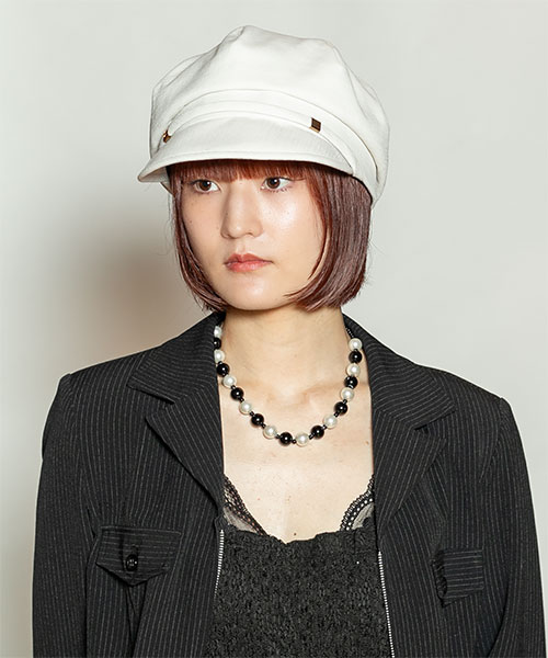 モデル頭囲：55cm 着用サイズ：ONESIZE
