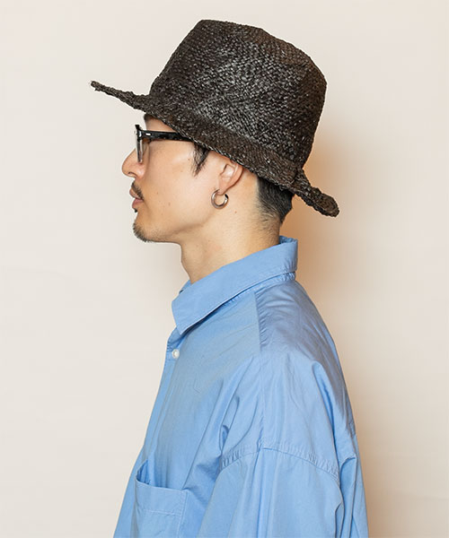 モデル頭囲：58.5 着用サイズ：ONESIZE