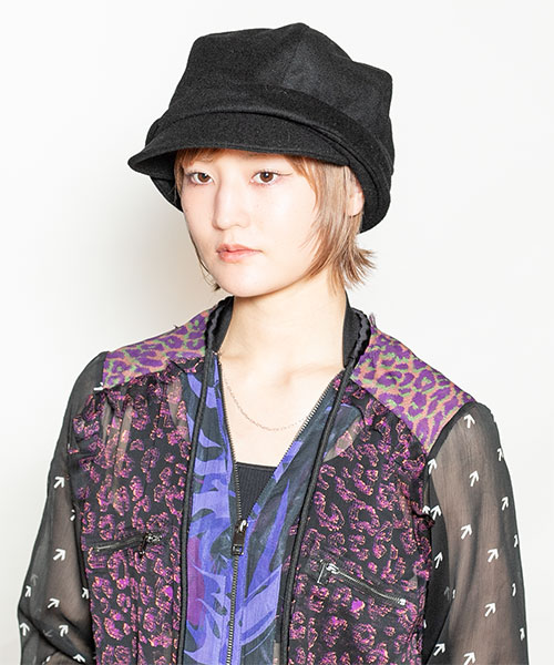 モデル頭囲：55cm 着用サイズ：ONESIZE