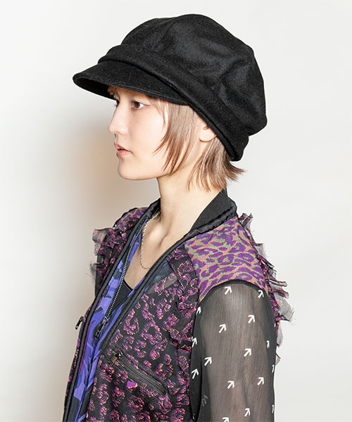 モデル頭囲：55cm 着用サイズ：ONESIZE