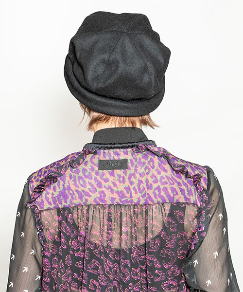 モデル頭囲：55cm 着用サイズ：ONESIZE